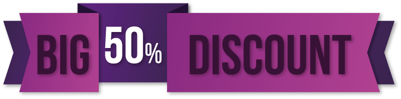 50% Off Badge