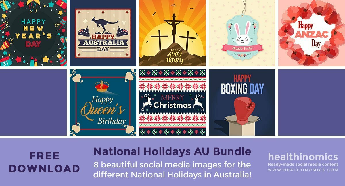 National Holidays Australia Bundle – Social Media Images | By Healthinomics National Holidays Australia Bundle – Social Media Images | By Healthinomics