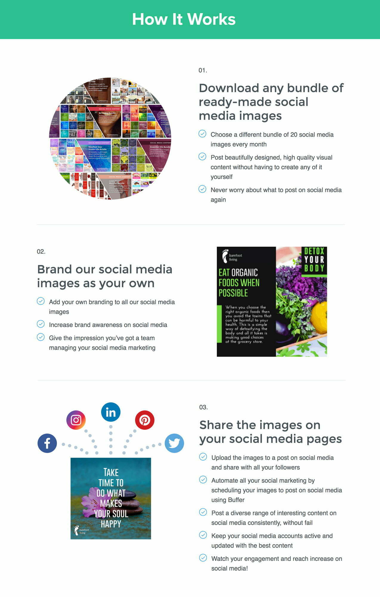 Healthinomics | Beautiful Ready-Made Social Media Images for Health & Wellness Business Owners