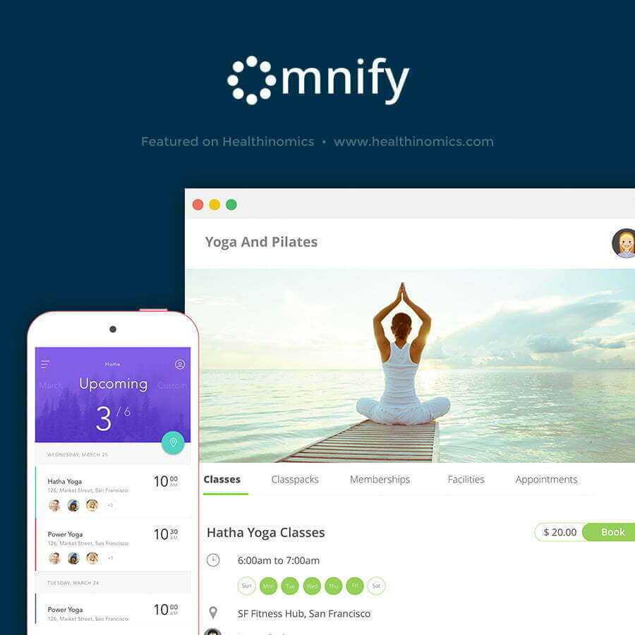 Online Scheduling Software – Omnify | Featured on Healthinomics