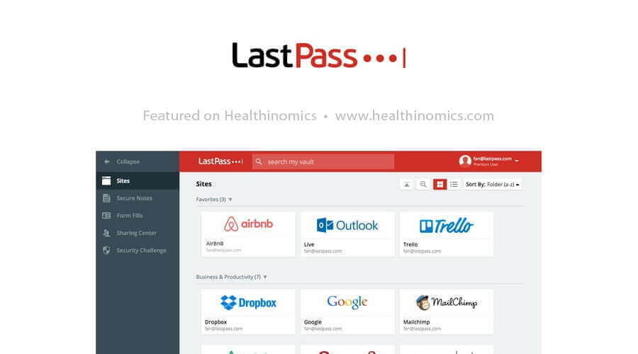 LastPass - 33 Free Tools You Can't Afford To Run Your Business Without | Healthinomics Blog