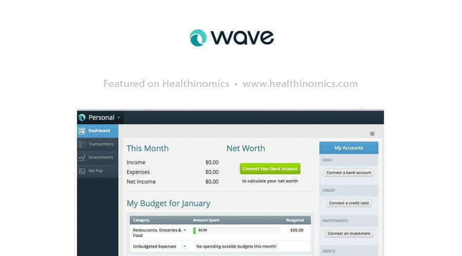 Wave Accounting - 33 Free Tools You Can't Afford To Run Your Business Without | Healthinomics Blog