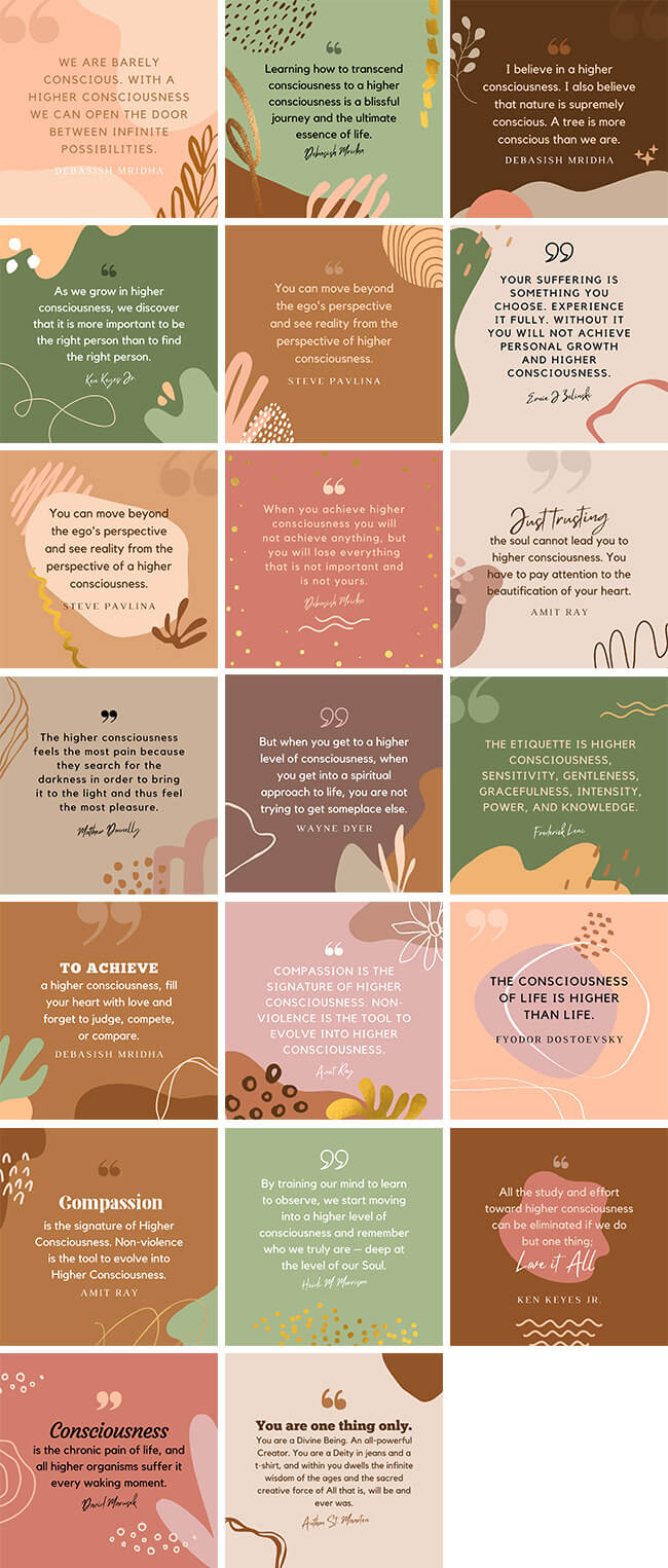 Social Media Images - Higher Consciousness Quotes | Healthinomics