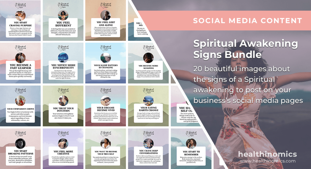 Social Media Images - Spritual Awakening Signs Bundle | Healthinomics Social Media Images - Spritual Awakening Signs Bundle | Healthinomics