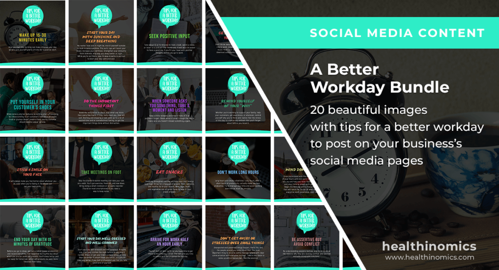 Social Media Images - A Better Workday Bundle | Healthinomics