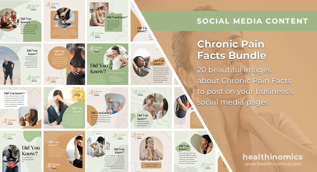 Social Media Images -Chronic Pain Facts Bundle | Healthinomics
