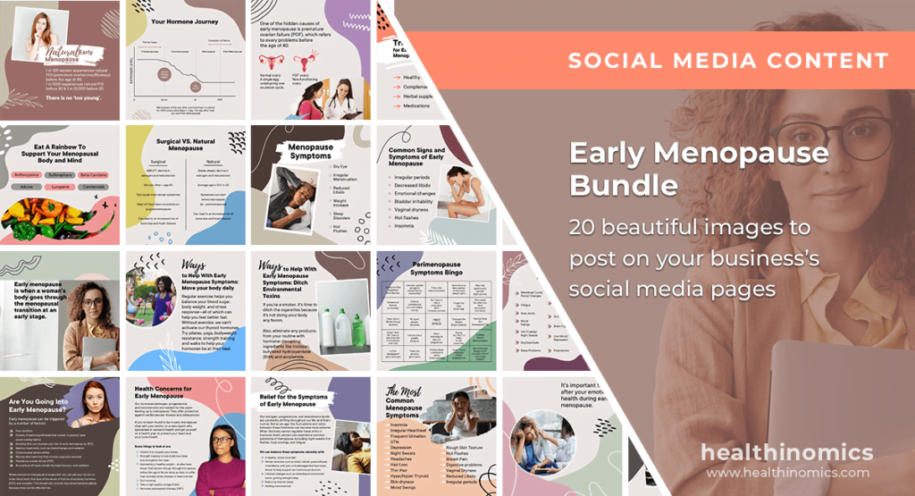 Social Media Images - Early Menopause Bundle | Healthinomics Social Media Images - Early Menopause Bundle | Healthinomics