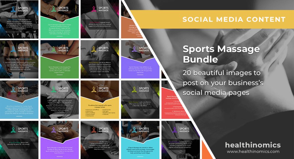 Social Media Images - Sports Massage | Healthinomics