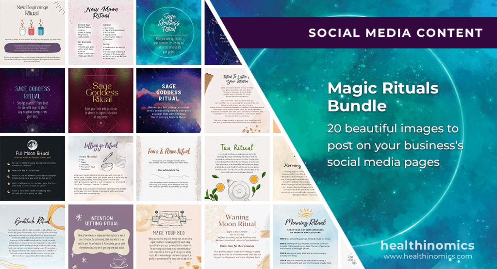 Social Media Images - Magic Rituals Bundle | Healthinomics Social Media Images - Magic Rituals Bundle | Healthinomics