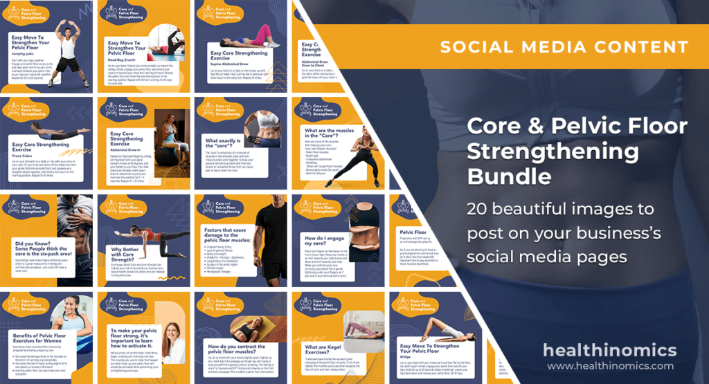 Social Media Images - Core and Pelvic Floor Strengthening Bundle | Healthinomics Social Media Images - Core and Pelvic Floor Strengthening Bundle | Healthinomics