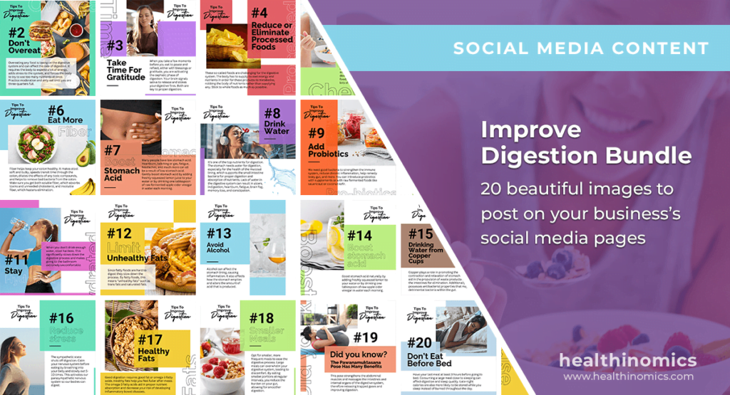 Social Media Images - Improve Digestion Bundle | Healthinomics