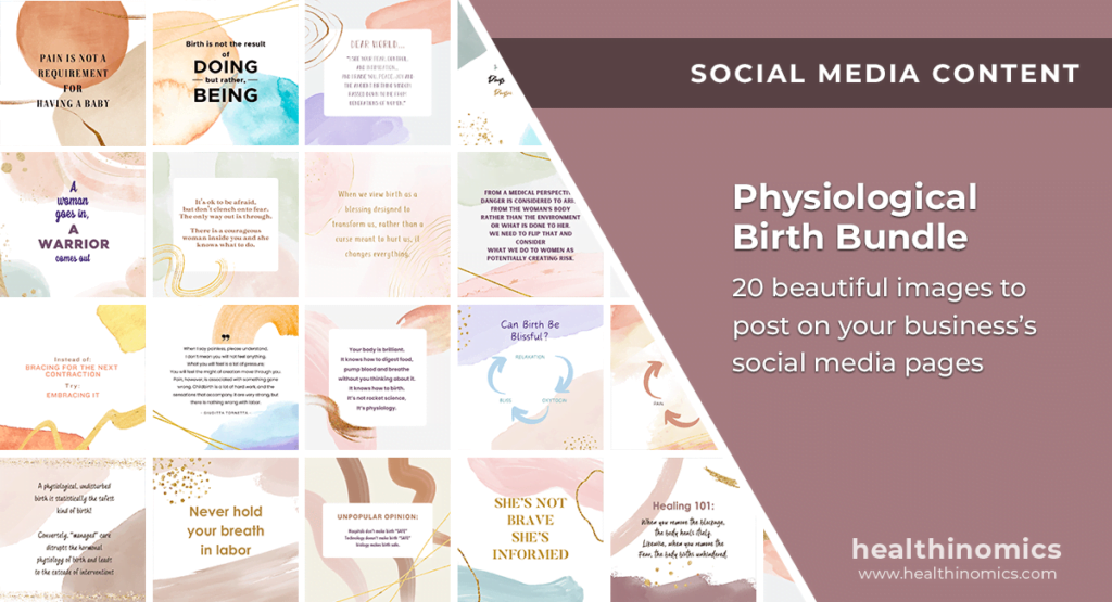 Social Media Images - Physiological Birth Bundle | Healthinomics