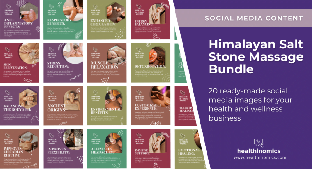 Social Media Images - Himalayan Salt Stone Massage Bundle | Healthinomics