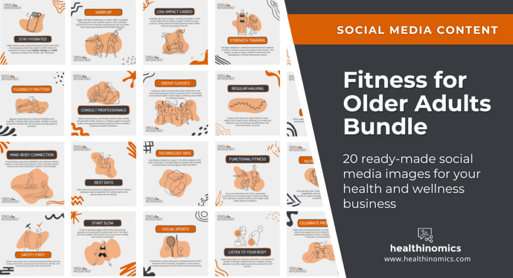 Social Media Images - Fitness For Older Adults Bundle | Healthinomics