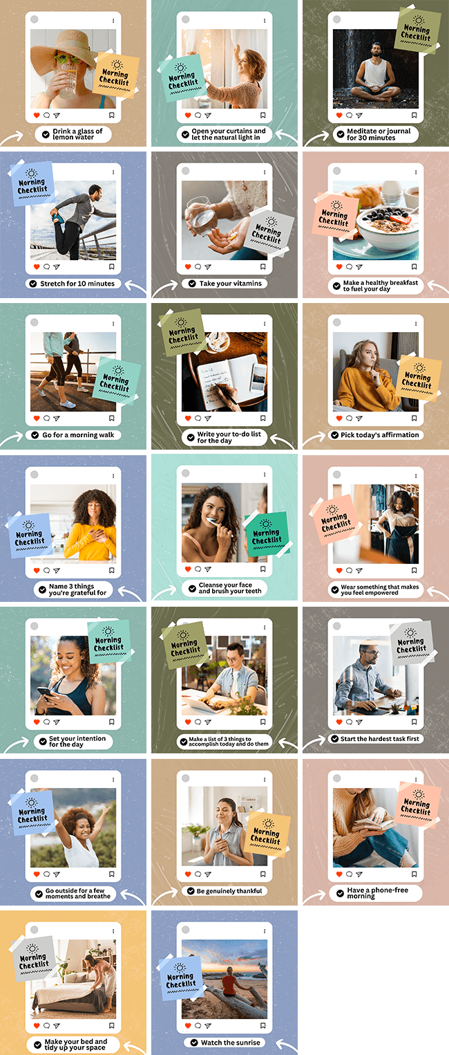 Morning Checklist Bundle 1 Morning Checklist Bundle | By Healthinomics