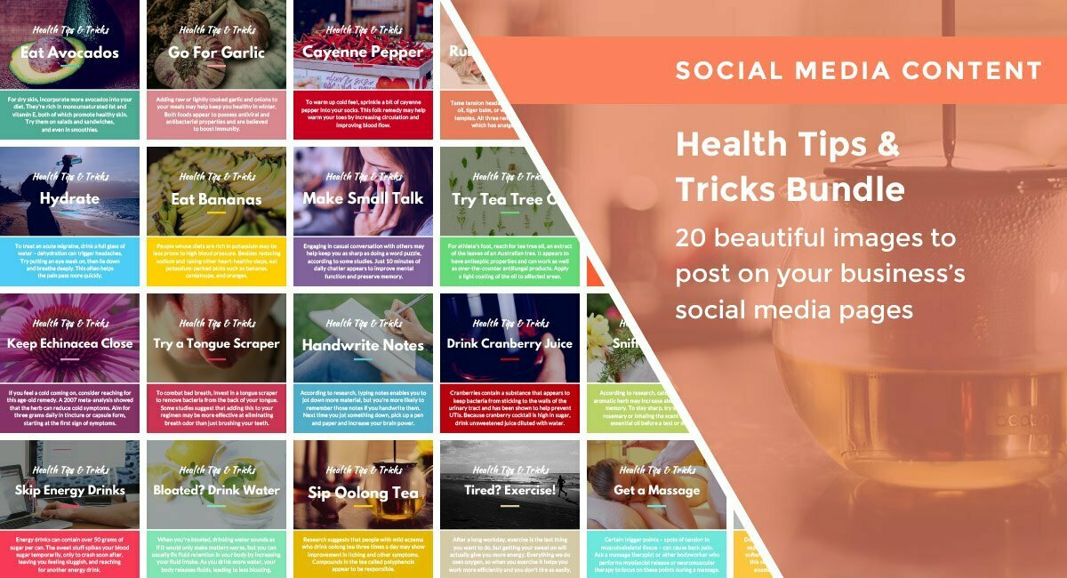 Health Tips Tricks Bundle Healthinomics