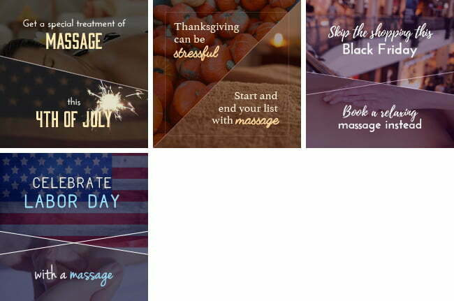 Holiday Massage Promos Bundle – Us | By Healthinomics