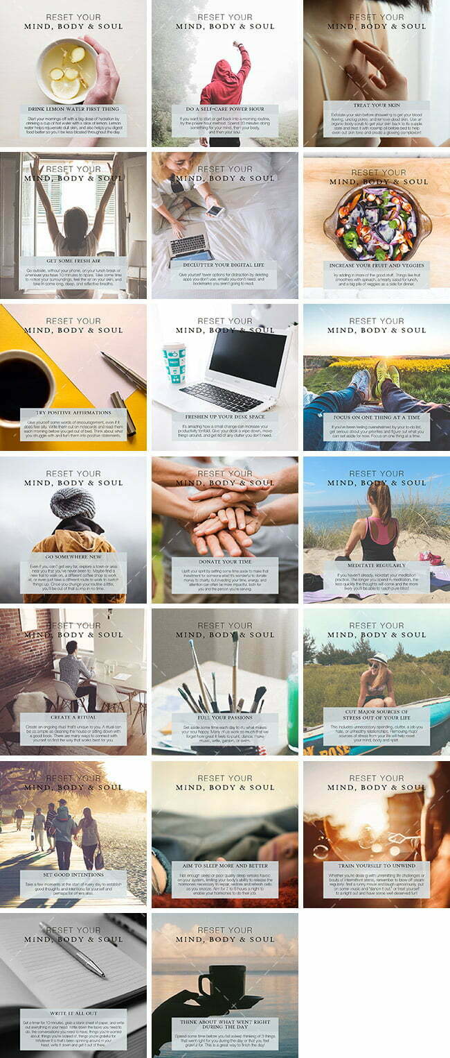 Reset Your Mind Body Soul Bundle 1 Reset Your Mind, Body &Amp; Soul Bundle | By Healthinomics
