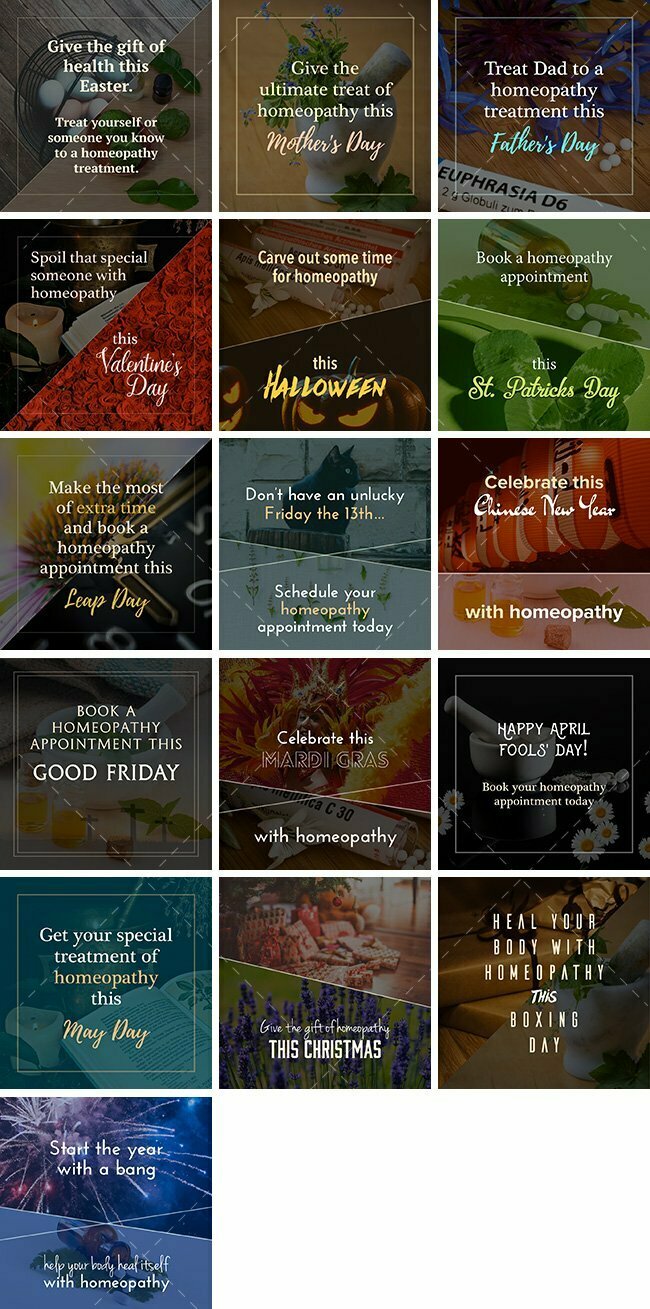 Holiday Homeopathy Promos Bundle 1 Holiday Homeopathy Promos Bundle | By Healthinomics