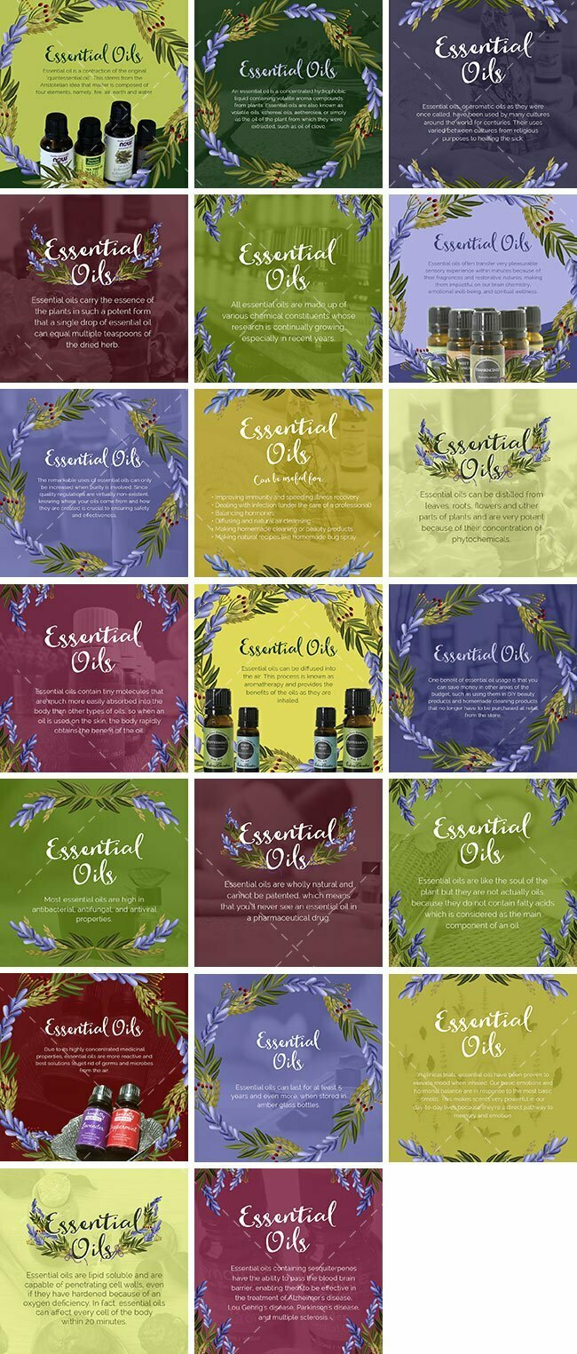 Social Media Images – Essential Oils Bundle | Healthinomics.com