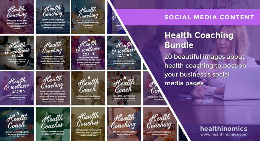 Social Media Images – Health Coaching Bundle | Healthinomics.com