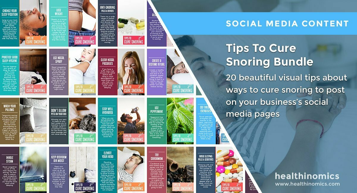 Social Media Images – Tips To Cure Snoring Bundle | Healthinomics.com