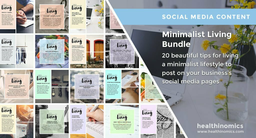 Social Media Images – Minimalist Living Bundle | Healthinomics.com