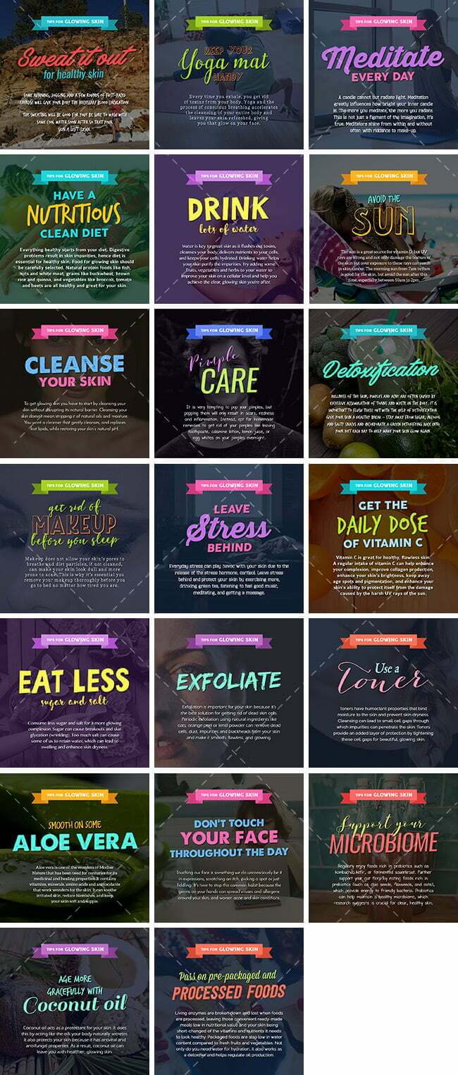 Glowing Skin Bundle 1 Social Media Images – Glowing Skin Bundle | Healthinomics.com