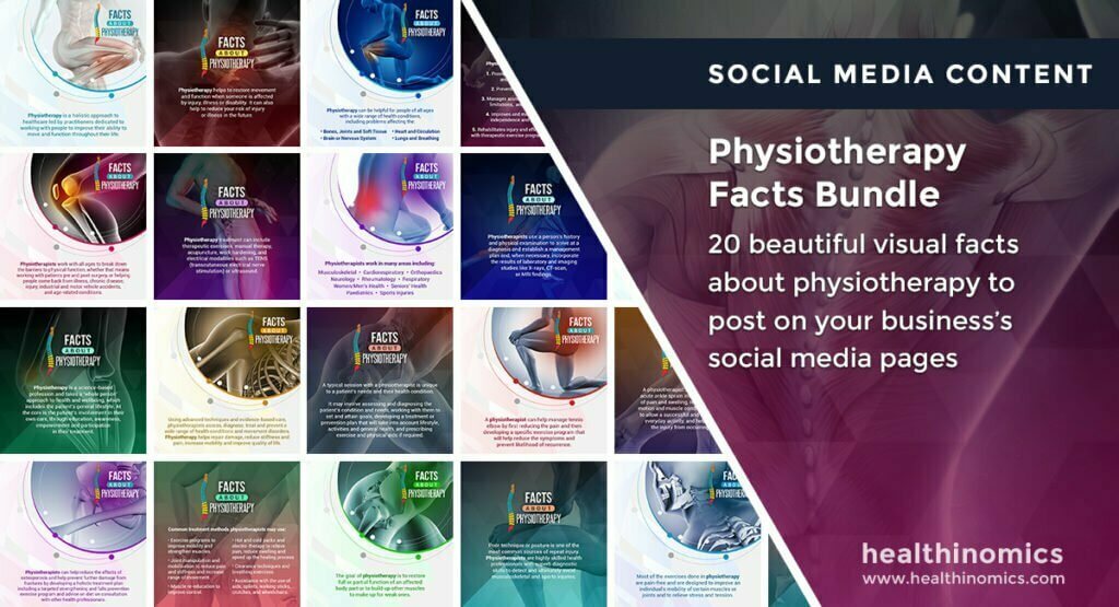 Social Media Images – Physiotherapy Facts Bundle | Healthinomics.com