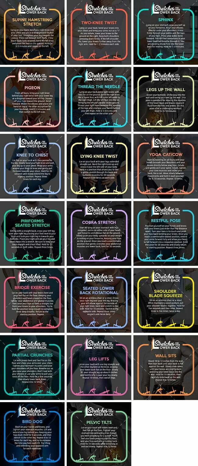 Social Media Images – Stretches For Lower Back Bundle | Healthinomics.com