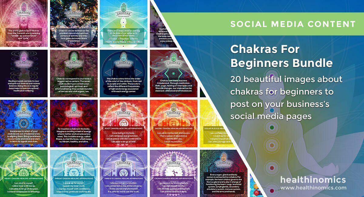Social Media Images – Chakras For Beginners Bundle | Healthinomics.com