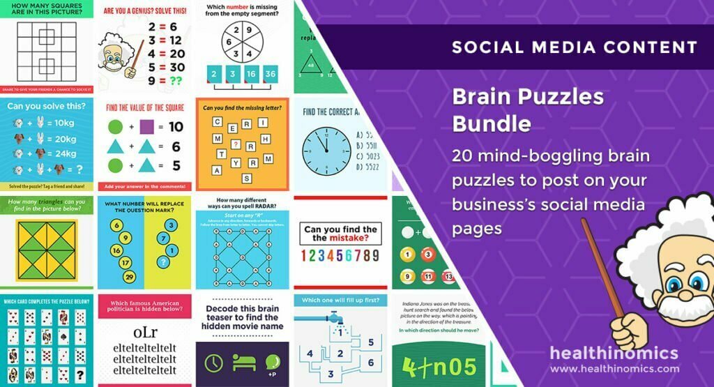 Social Media Images - Brain Puzzles Bundle | Healthinomics.com
