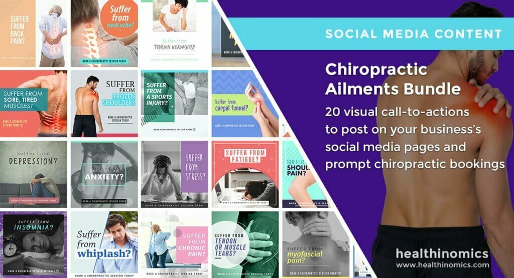 Social Media Images - Chiropractic Ailments Bundle | Healthinomics.com Social Media Images - Chiropractic Ailments Bundle | Healthinomics.com