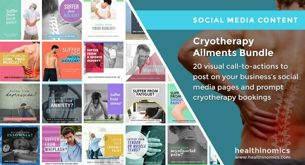 Social Media Images - Cryotherapy Ailments Bundle | Healthinomics Social Media Images - Cryotherapy Ailments Bundle | Healthinomics