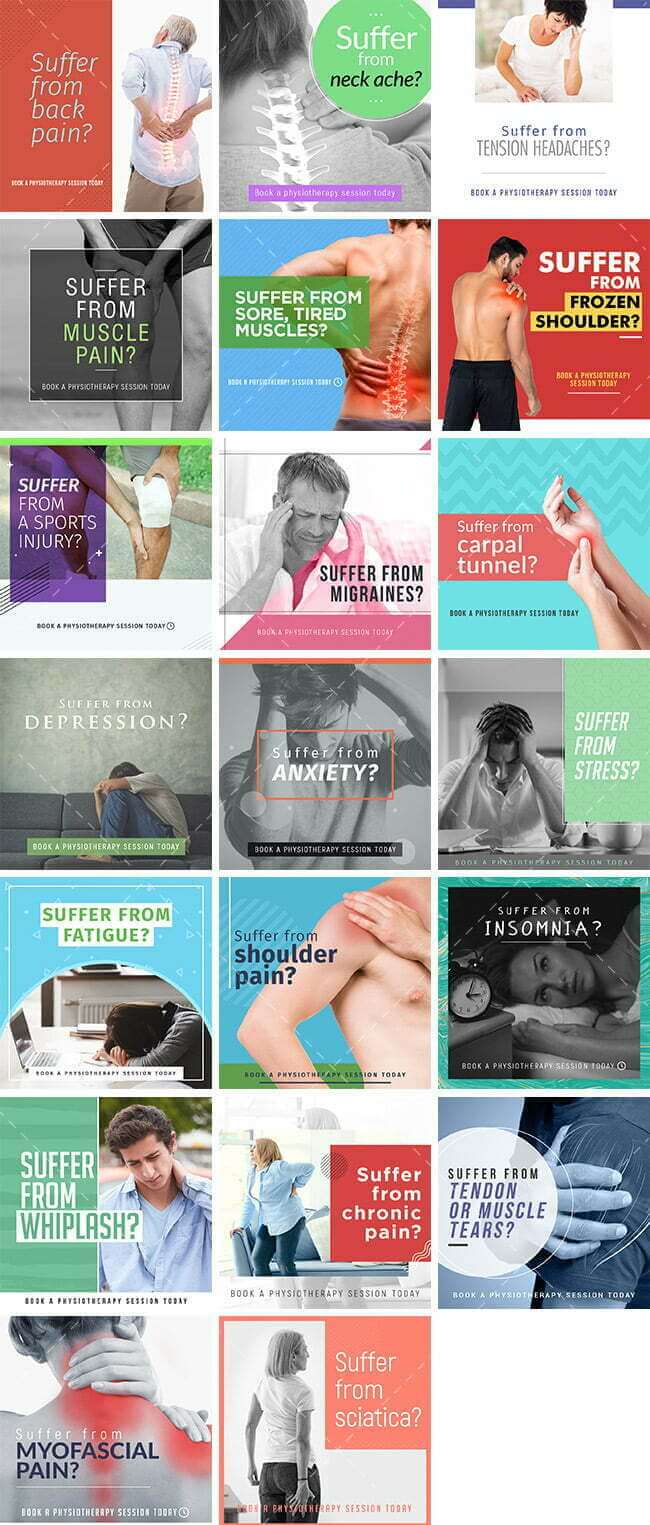 Physiotherapy Ailments Bundle 1 Personal Training Ailments Bundle | By Healthinomics