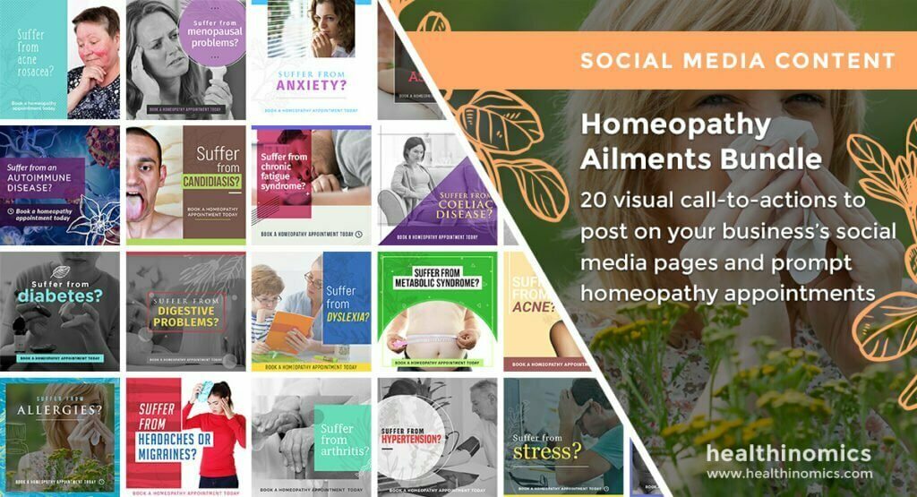 Social Media Images - Homeopathy Ailments Bundle | Healthinomics Social Media Images - Homeopathy Ailments Bundle | Healthinomics