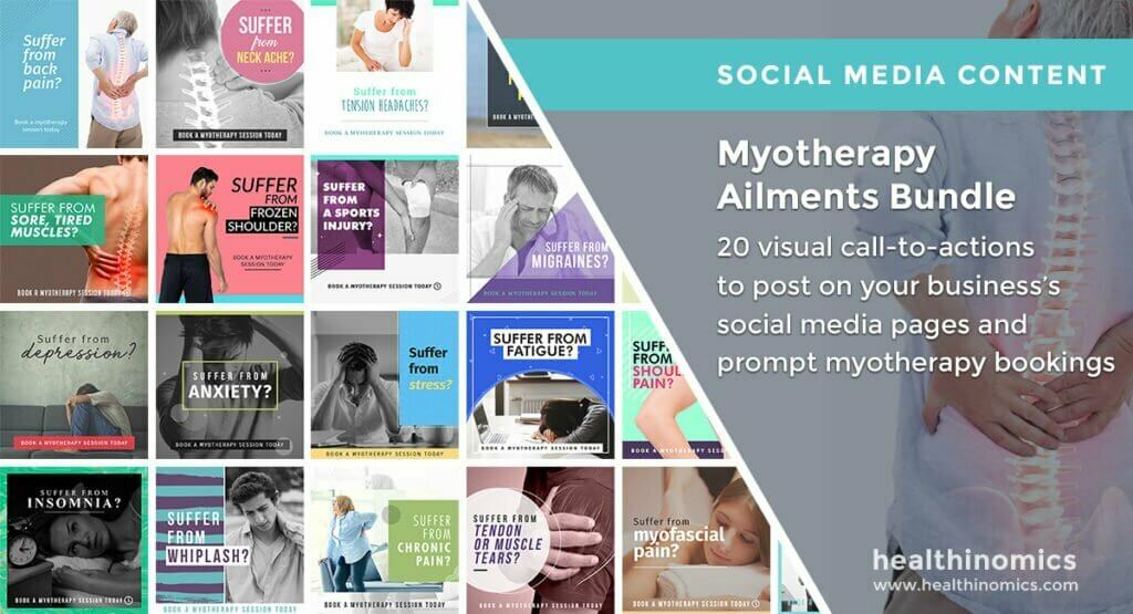 Social Media Images - Myotherapy Ailments Bundle | Healthinomics