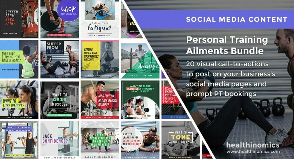 Social Media Images - Personal Training Ailments Bundle | Healthinomics