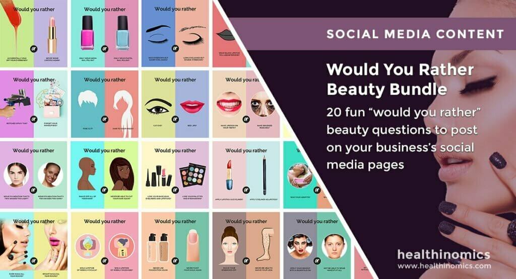 Social Media Images - Would You Rather Beauty Bundle | Healthinomics
