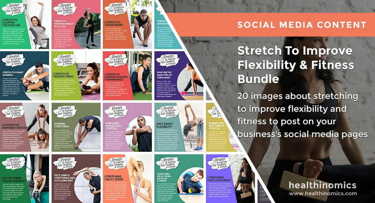 Social Media Images - Stretch To Improve Flexibility & Fitness Bundle | Healthinomics