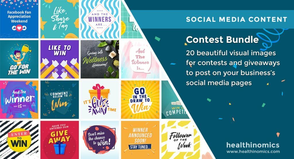 Social Media Images - Contest Bundle | Healthinomics