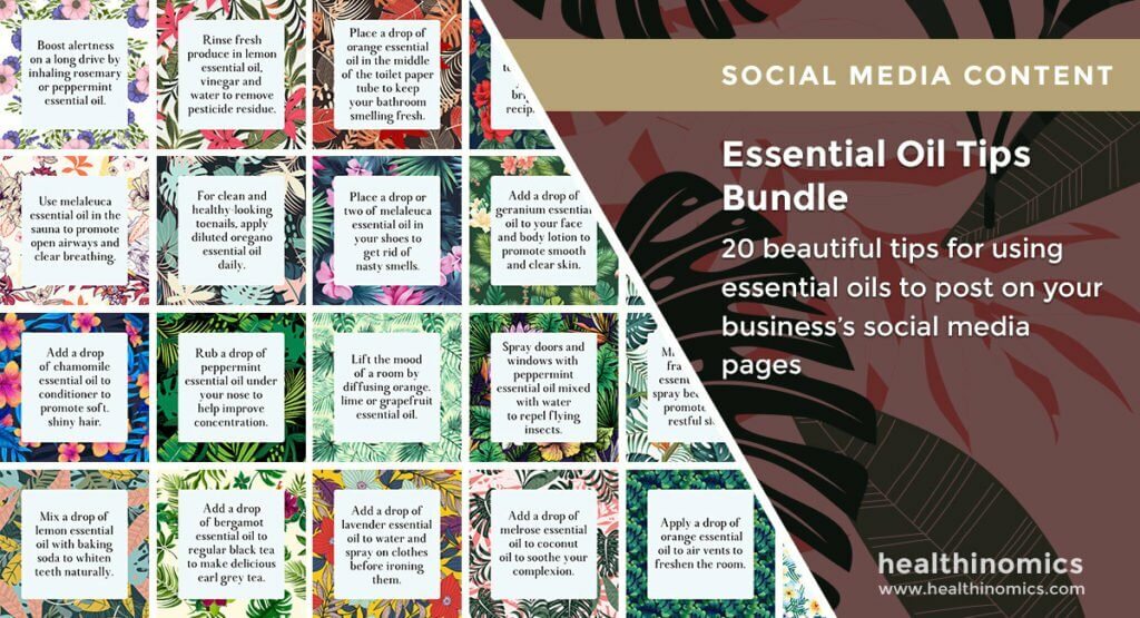 Social Media Images - Essential Oil Tips Bundle | Healthinomics