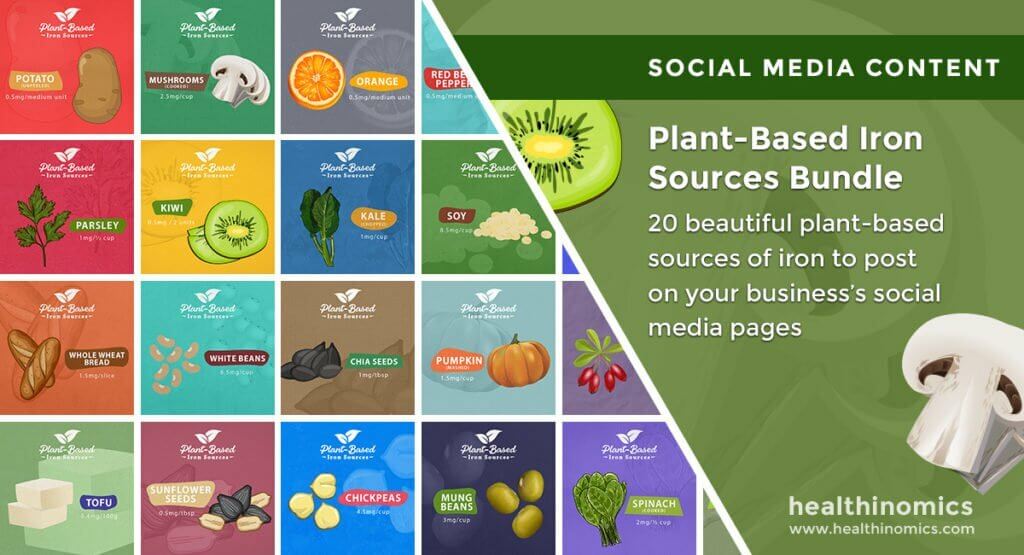 Social Media Images - Plant-Based Iron Sources Bundle | Healthinomics