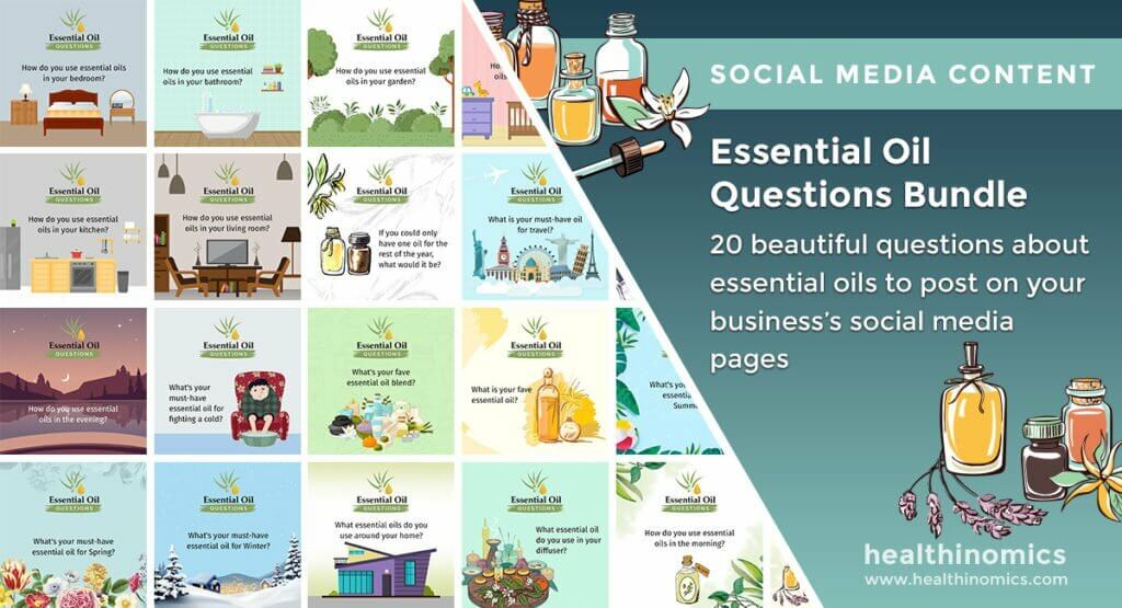 Social Media Images - Essential Oil Questions Bundle | Healthinomics Social Media Images - Essential Oil Questions Bundle | Healthinomics