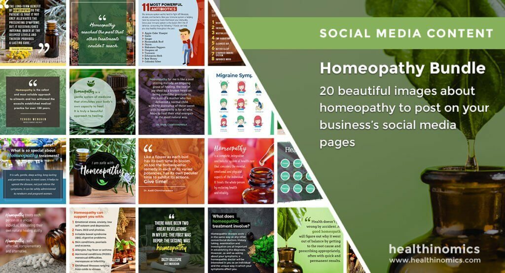 Social Media Images - Homeopathy Bundle | Healthinomics