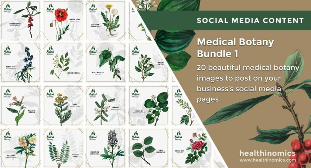 Social Media Images - Medical Botany Bundle 1 | Healthinomics