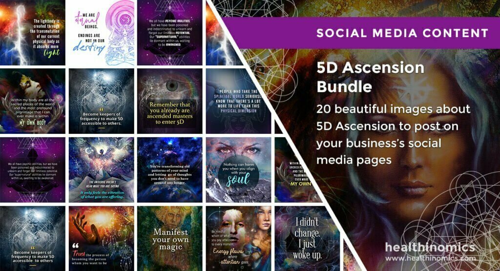 Social Media Images - 5D Ascension Bundle | Healthinomics Social Media Images - 5D Ascension Bundle | Healthinomics