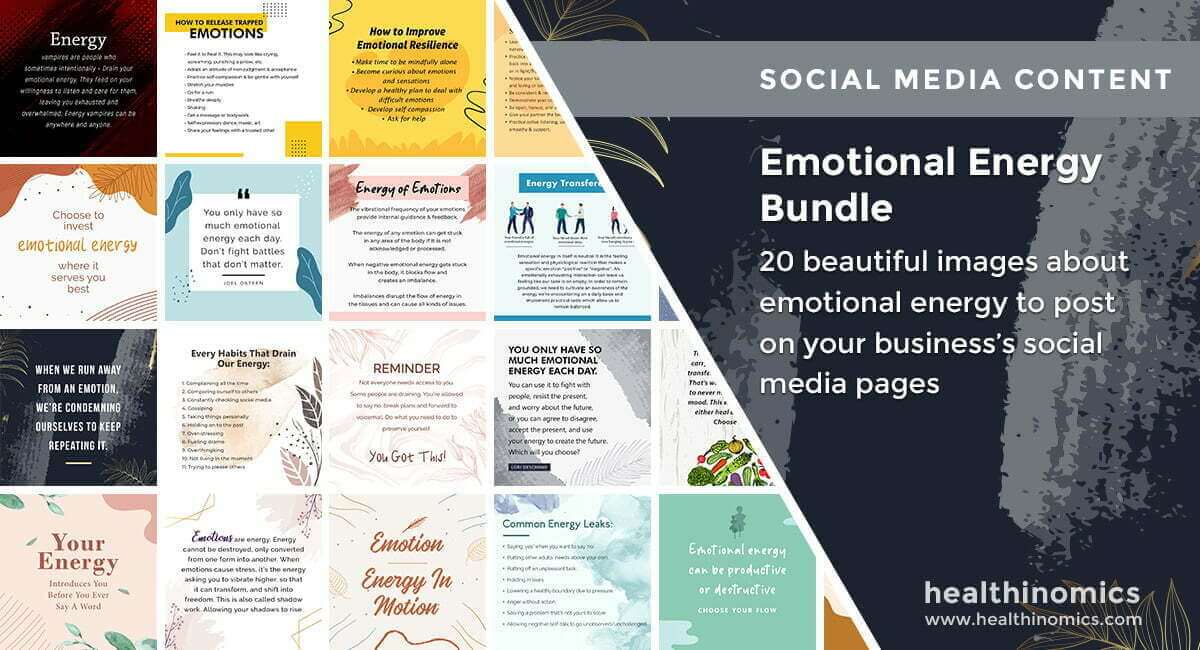 Social Media Images - Emotional Energy Bundle | Healthinomics