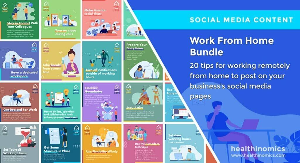 Social Media Images - Wellbeing Warrior Bundle | Healthinomics