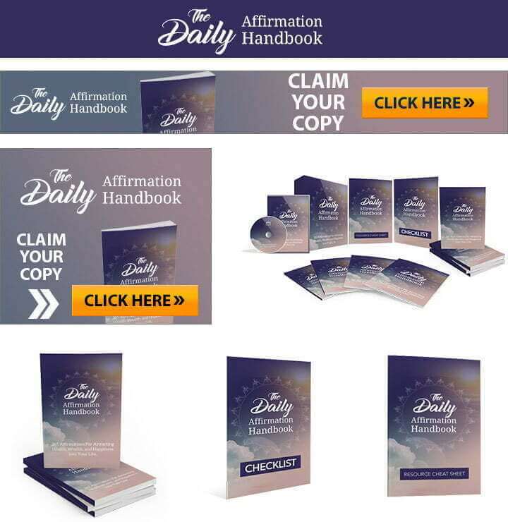 Daily Affirmations Handbook Promo Images